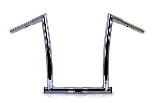 16  Chrome ChiZeled Z-Bar Handlebar with Indents(EA)