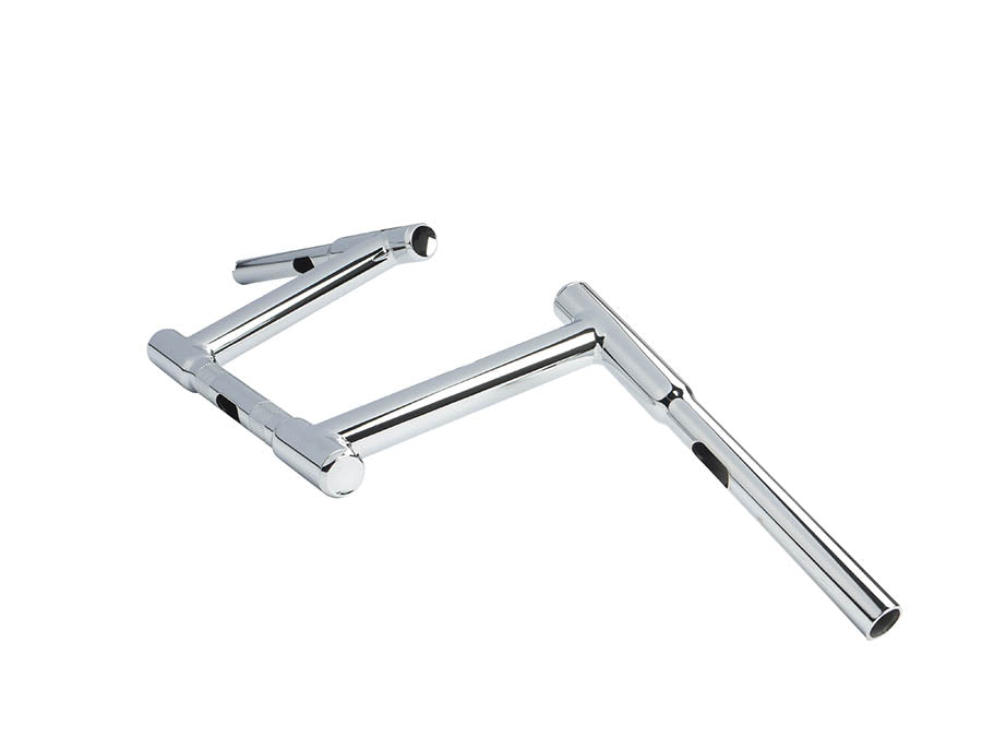 10  Z-Bar Racing Handlebar with Indents Chrome(EA)