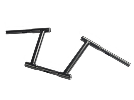 10  Z-Bar Racing Handlebar with Indents Black(EA)