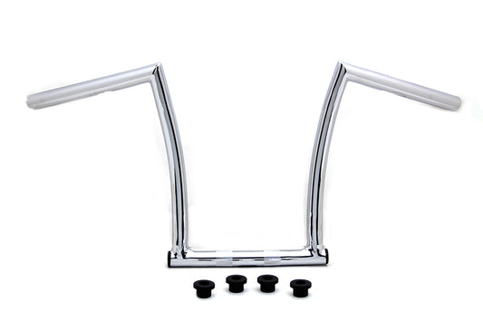 13  Chrome ChiZeled Z-Bar Handlebar with Indents(EA)