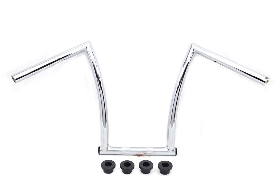 15  Chrome ChiZeled Z-Bar Handlebar with Indents(EA)