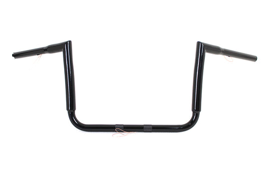 12  Black ChiZeled Z-Bar Handlebar without Indents(EA)