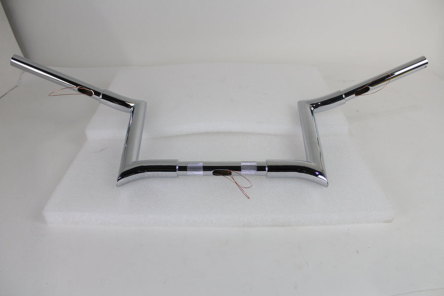 10  Chrome Z-Bar Handlebar with Indents(EA)