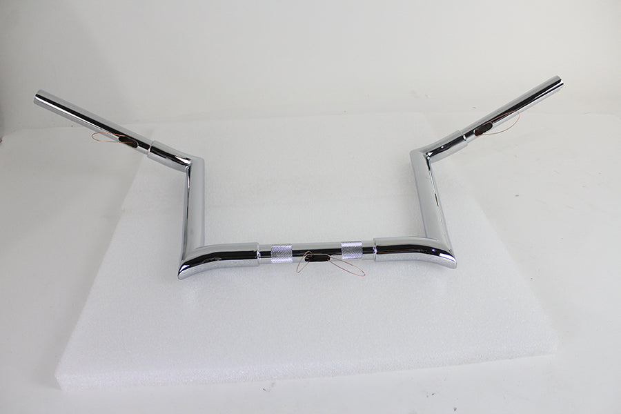 12  Chrome Z-Bar Handlebar with Indents(EA)