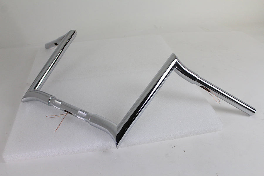 12  Chrome Z-Bar Handlebar with Indents(EA)