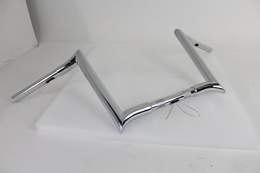 12  Chrome Z-Bar Handlebar with Indents(EA)