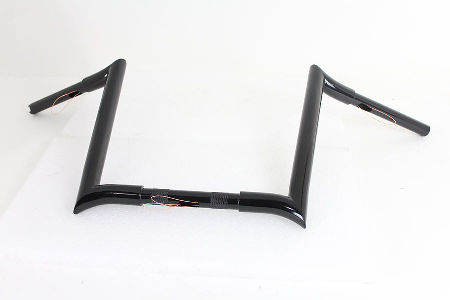 14  Black Z-Bar Handlebar with Indents(EA)