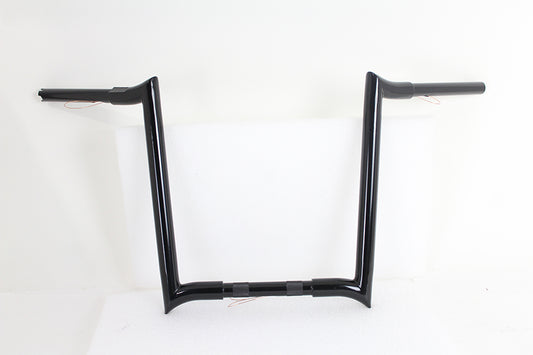 16  Black Z-Bar Handlebar with Indents(EA)