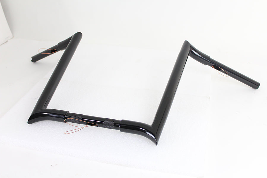 16  Black Z-Bar Handlebar with Indents(EA)