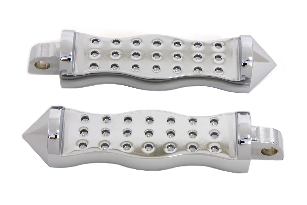 Chrome Form Factor Footpeg Set Druid Style(SET)
