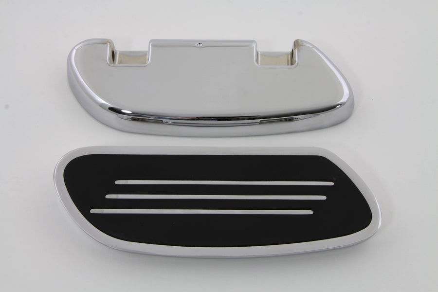 Driver Footboard Set Chrome Streamliner Style(SET)