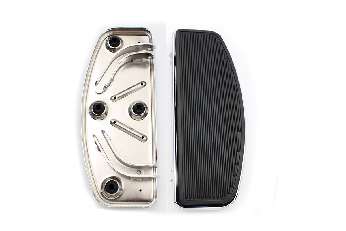 Driver Footboard Set Chrome 'D' Shape(SET)