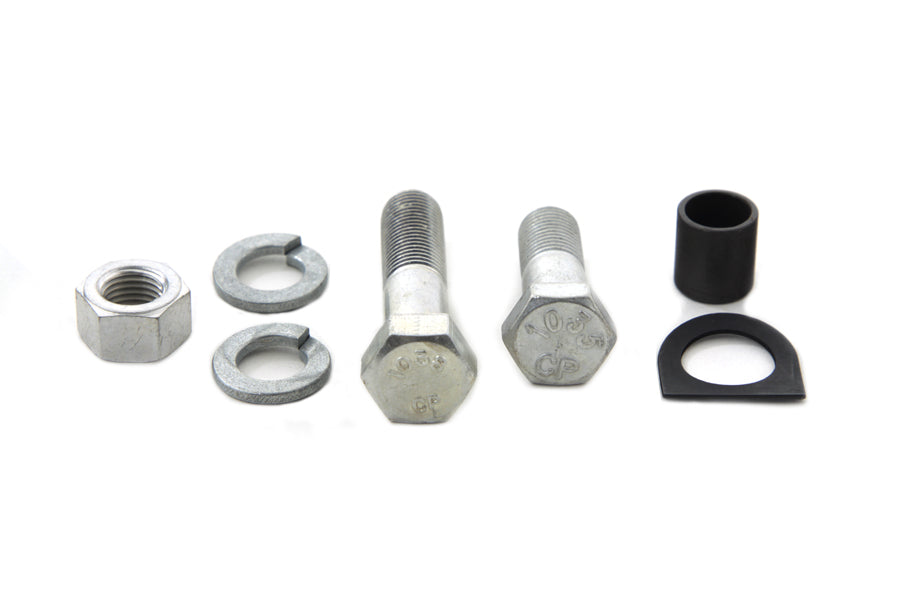 Cadmium Starter Crank and Kick Starter Pedal Mounting Kit(KIT)