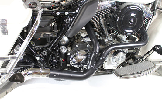 2 into 1 Exhaust Header Set Black(SET)