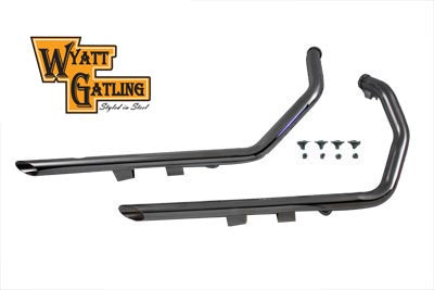 Wyatt Gatling Exhaust Drag Pipe Set Slash Cut Ends(SET)