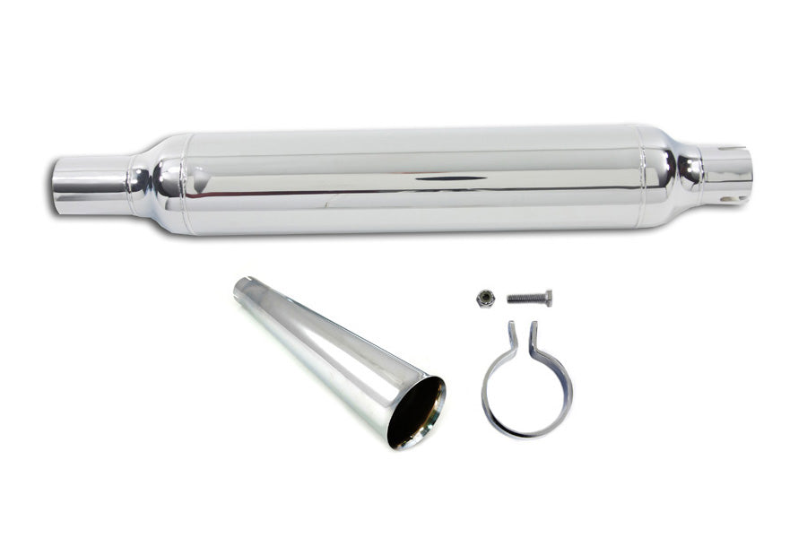 Chrome Muffler With Megaphone Tip(KIT)