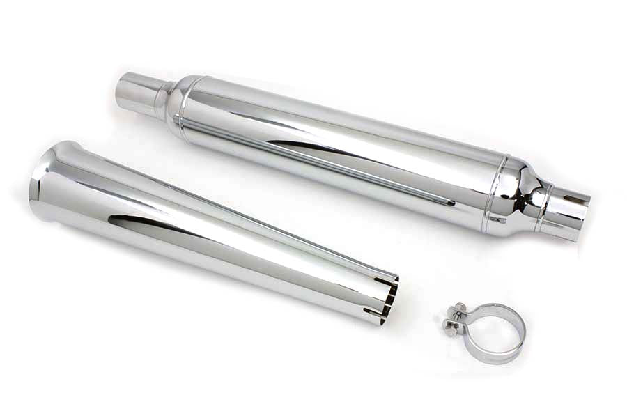 Chrome Muffler With Megaphone Tip(KIT)