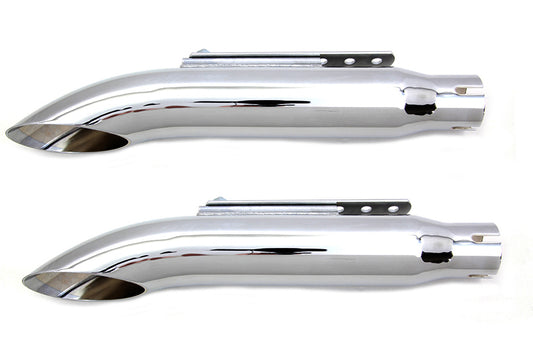 16  Turn Out Muffler Set Chrome(SET)