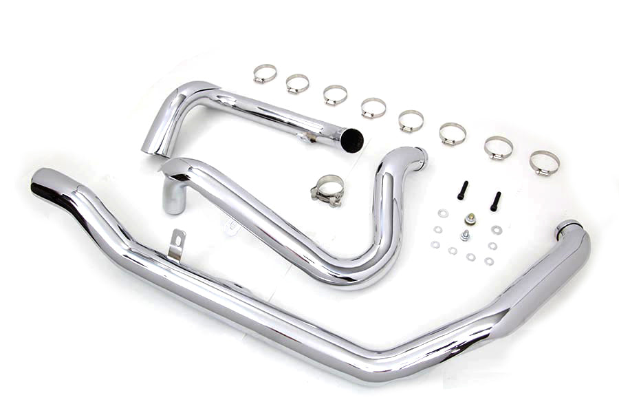 M8 True Dual Header Set Chrome(SET)