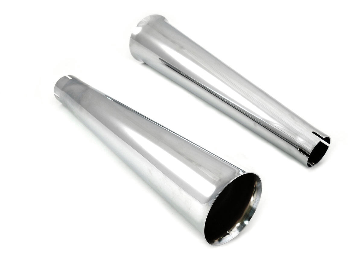 Chrome Megaphone Tip Set for 1-7/8  Muffler(SET)