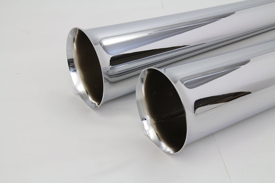 Chrome Megaphone Tip Set for 1-7/8  Muffler(SET)