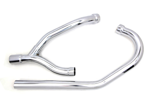 2 into 1 K Exhaust Header Set Chrome(SET)