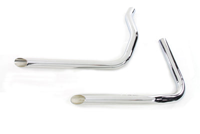 Exhaust Drag Pipe Set Slash Cut(SET)