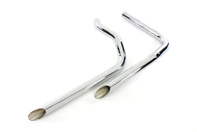 Exhaust Drag Pipe Set Slash Cut(SET)