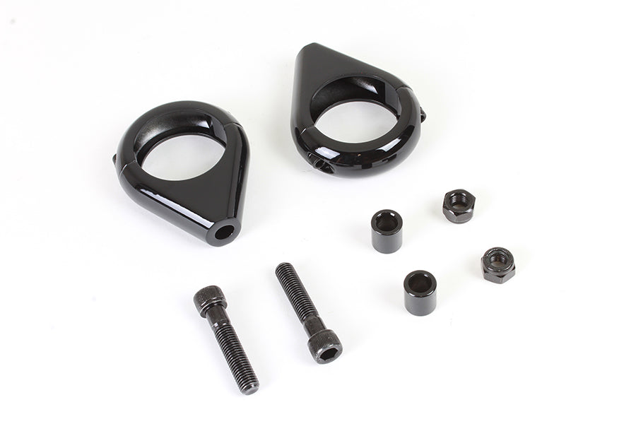 Black Turn Signal Clamp Kit for 39mm Forks(SET)