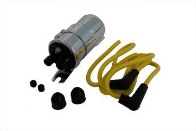 Round Chrome 6 Volt Dual Coil with Bracket(EA)