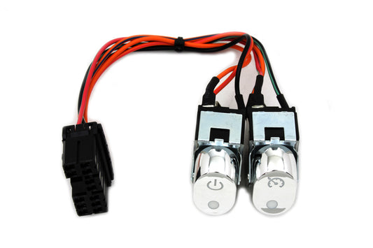 Rocker Style Handlebar Switch Kit Chrome(SET)