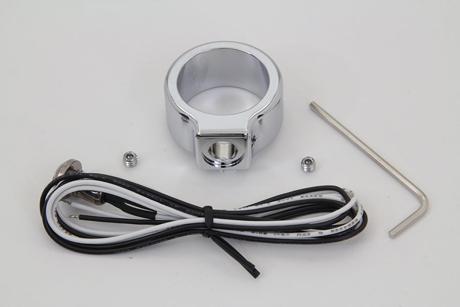 Chrome Single Handlebar Button Switch Kit(KIT)