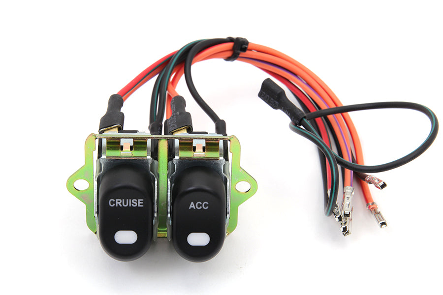 Rocker Style LED Fairing Switch Kit Black(KIT)