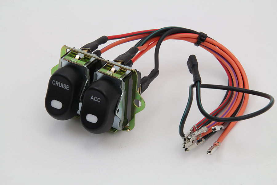 Rocker Style LED Fairing Switch Kit Black(KIT)