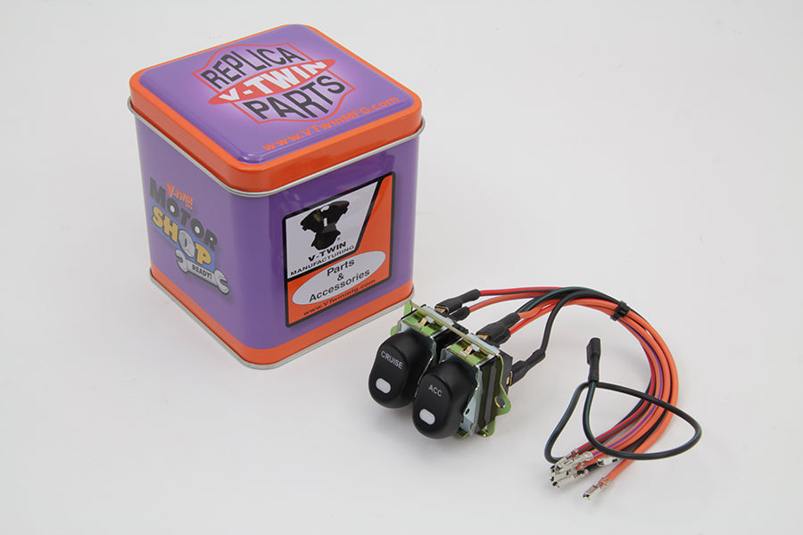 Rocker Style LED Fairing Switch Kit Black(KIT)