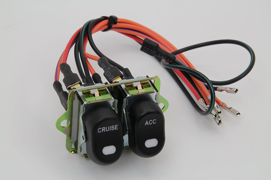 Rocker Style LED Fairing Switch Kit Black(KIT)