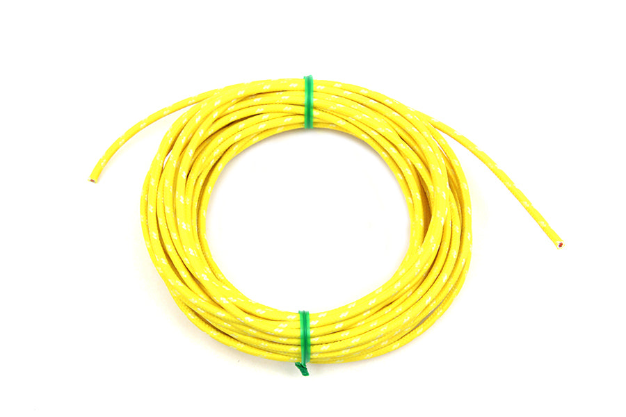 Yellow 25' Cloth Covered Wire(EA)