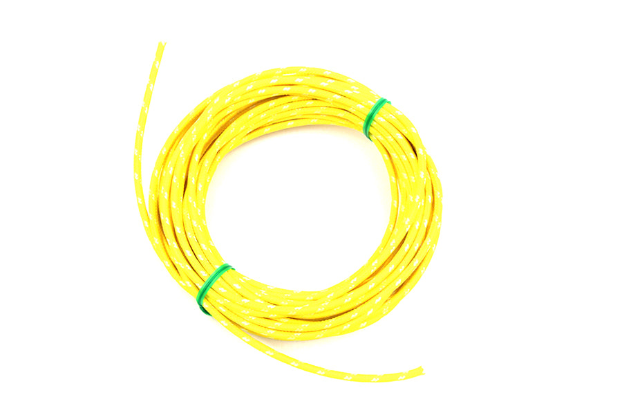 Yellow 25' Cloth Covered Wire(EA)