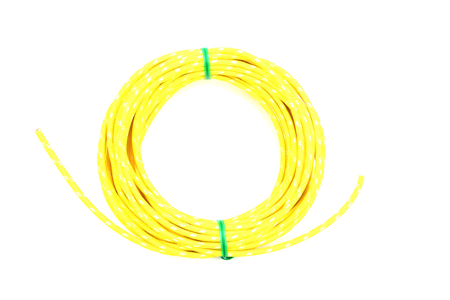 Yellow 25' Cloth Covered Wire(EA)