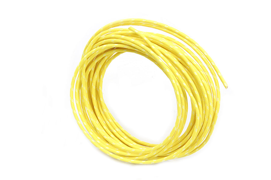 Yellow with White Dot 25' Braided Wire(EA)