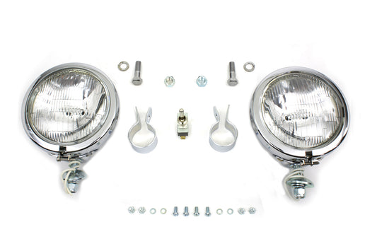 12 Volt 4 1/2  Chrome Spotlamp Kit(KIT)