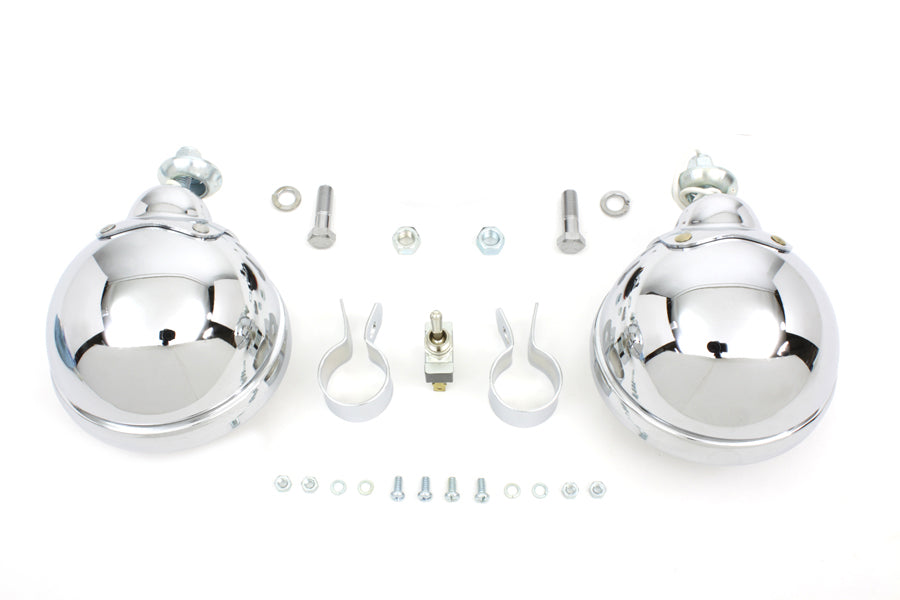 12 Volt 4 1/2  Chrome Spotlamp Kit(KIT)
