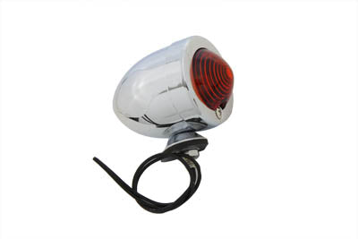 Chrome Bullet Red Marker Lamp Dual Filament(EA)