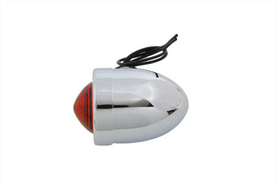 Chrome Bullet Red Marker Lamp Dual Filament(EA)