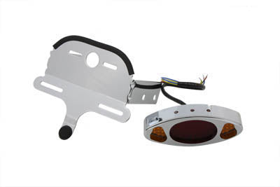 Wyatt Gatling Chrome Oval Tail Lamp Assembly(KIT)