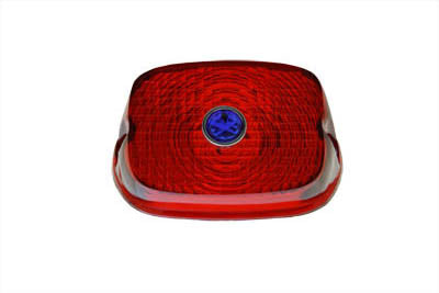 Tail Lamp Lens Red with Blue Dot(EA)