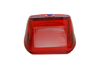 Tail Lamp Lens Red with Blue Dot(EA)