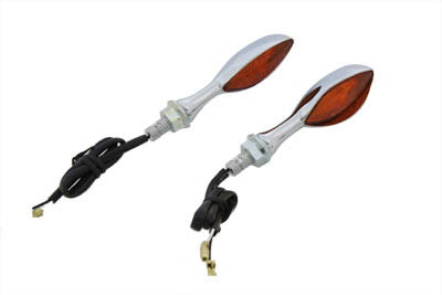 Chrome Eagle Eye Amber Marker Lamp Set(SET)