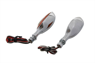 Chrome Eagle Eye Amber Marker Lamp Set(SET)