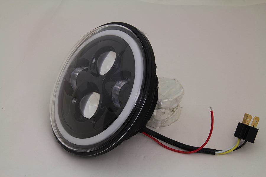 7  LED Headlamp Unit Black(EA)